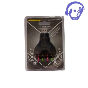 کارت صدا (آداپتور صوتی) USB  دارای 4 پورت